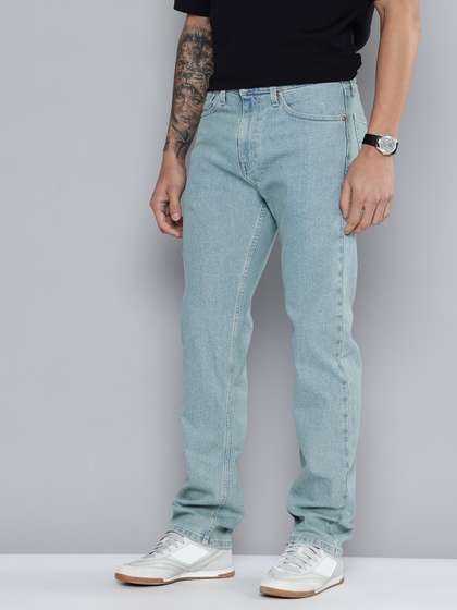 Levis Men 505 Regular Fit Light Fade Stretchable Jeans