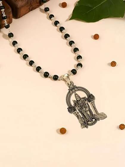 ELEVATE INDIA Unisex
                      Silver Silver-Plated Necklace