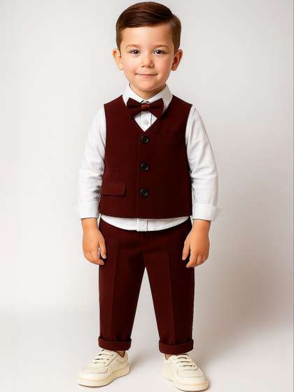 FABMYTRA Boys Shirt with
                    Trousers