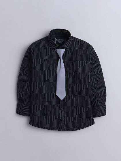 Polka Tots Boys Printed
                    Party Shirt