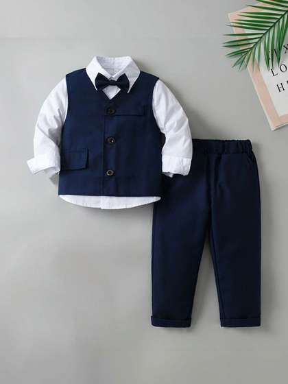 FABMYTRA Boys Shirt
                      with Trousers