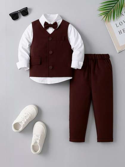 FABIZZA Boys T-shirt
                      and Shirt with Trousers