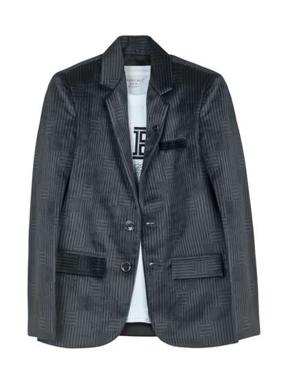 CHARCHIT Boys Notched
                    Lapel Blazers With T-Shirt