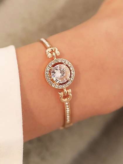 Lara Karen Women
                        Gold-Plated Charm Bracelet