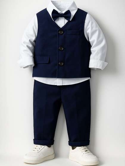FABMYTRA Boys Shirt with
                    Trousers