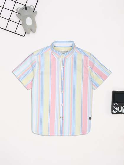 Pantaloons Junior Boys
                    Multi Stripes Striped Casual Shirt