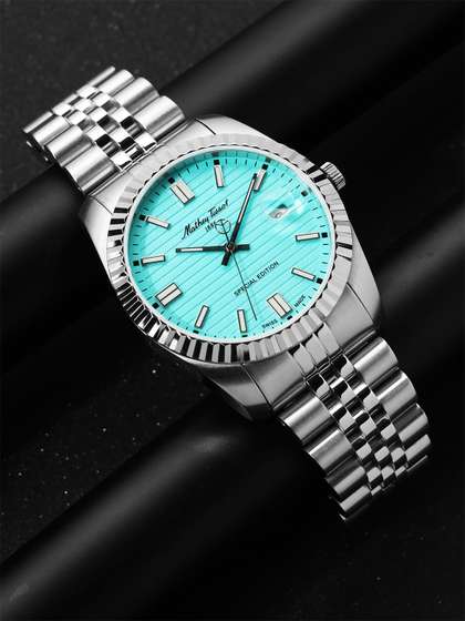 Mathey-Tissot Men Swiss
                    Made Special Edition Quartz Blue Dial Analog Watch -
                    H810TI