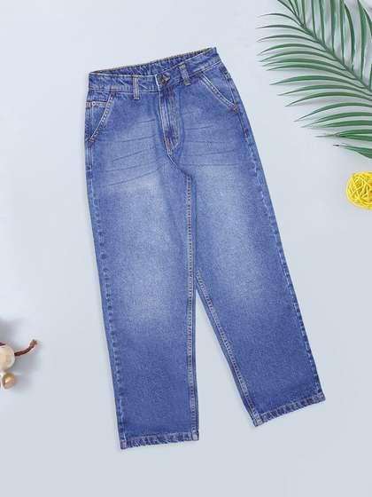 Pantaloons Junior Boys
                    Relaxed Fit Mid-Rise Light Fade Jeans