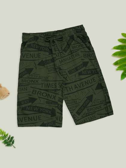 Pantaloons Junior Boys
                    Typography Printed Shorts