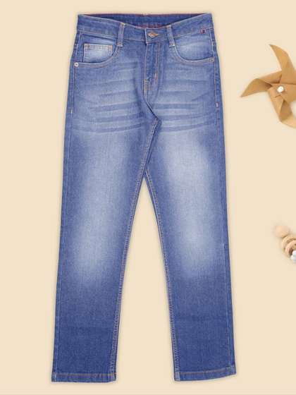 Pantaloons Junior Boys
                    Slim Fit Mid-Rise Light Fade Jeans