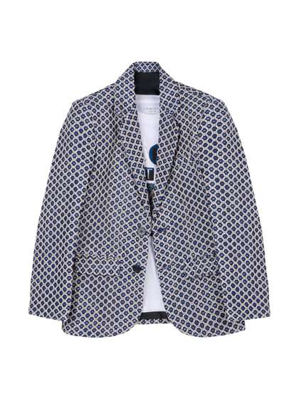 CHARCHIT Boys
                    Embellished Notched Lapel Blazers With T-Shirt