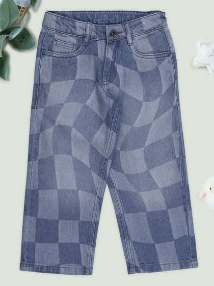 Pantaloons Junior Boys
                    Wide Leg Mid-Rise Light Fade Jeans