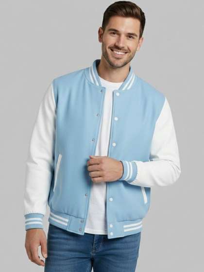 Besick Men
                        Colourblocked Varsity Jacket