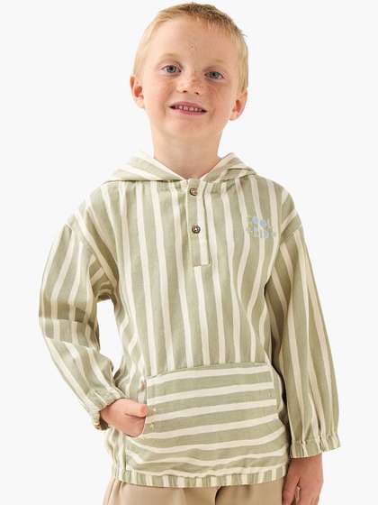 Juniors by Babyshop Boys
                    Striped Hooded Sweatshirt