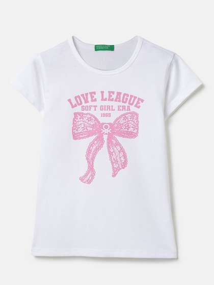 United Colors of
                    Benetton Girls Cotton Tshirts