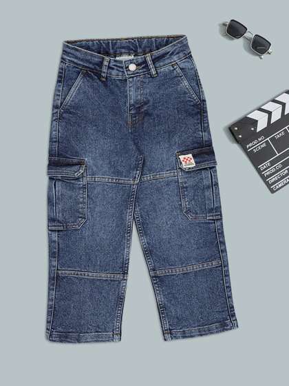 Pantaloons Junior Boys
                    Relaxed Fit Mid-Rise Light Fade Jeans