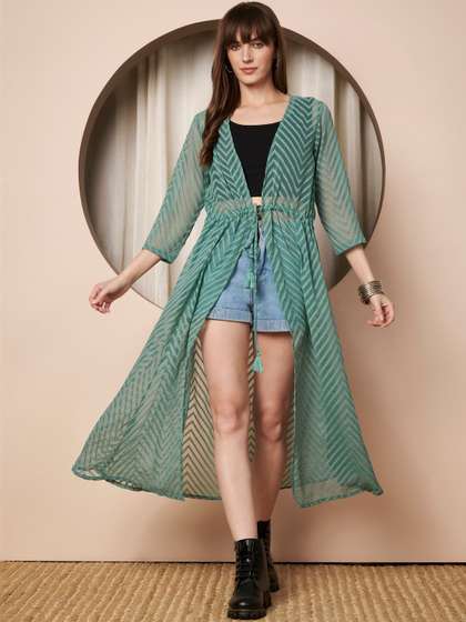 CORSICA Women
                        Tasselled Longline Shrug