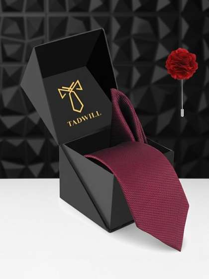 TADWILL Men Checked
                    Broad Tie