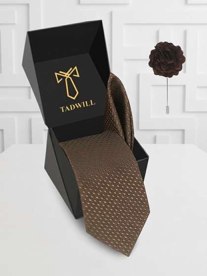 TADWILL Men Checked
                      Broad Tie