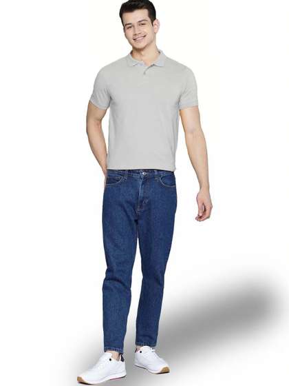 RuledBySun Men Polo Collar Slim Fit T-shirt