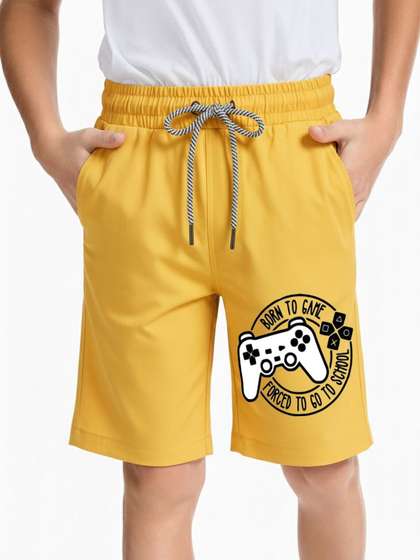 Hotfits Boys Printed
                    Training or Gym Shorts