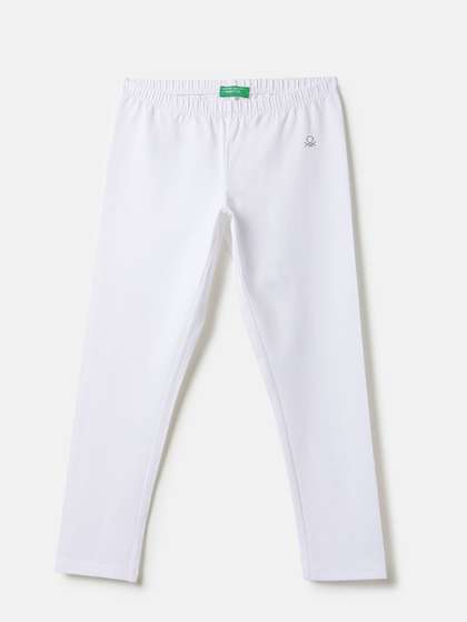 United Colors of
                    Benetton Girls Cotton Solid Ankle Length Leggings