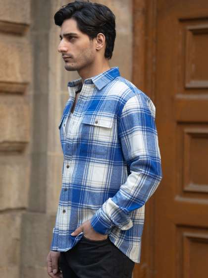 Powerlook Men Tartan
                        Checks Checked Casual Shirt