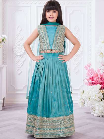 Tiny Kingdom Girls
                          Embroidered Ready to Wear Lehenga & Blouse
                          With Dupatta