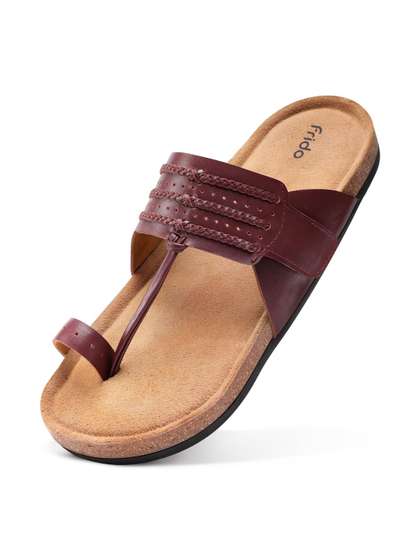 FRIDO Men Leather
                    Comfort Sandals