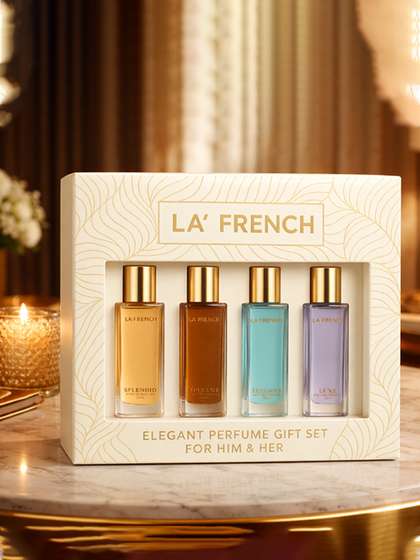 La French Unisex Perfume
                    Gift Set - Splendid, Luxe, Elegant, Opulent - 20ml
                    each