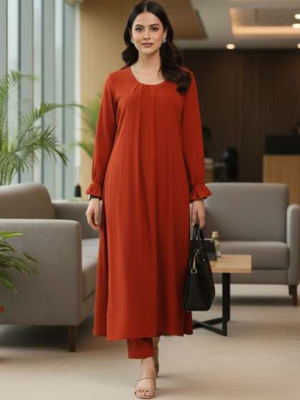 Varanga Women
                        Regular Kurta with Trousers
