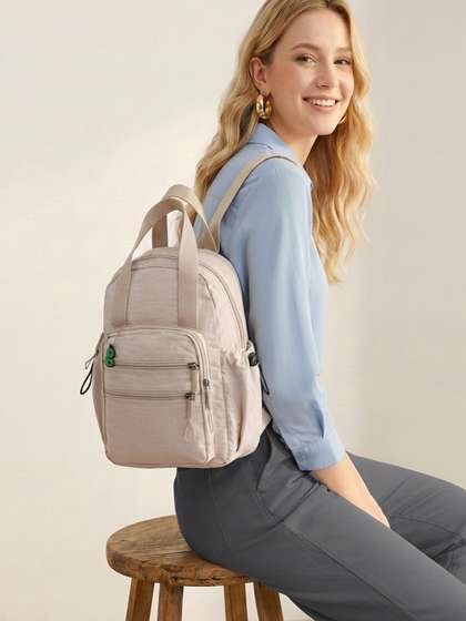 glitchez Women
                          Solid Yoke-Style Backpack
