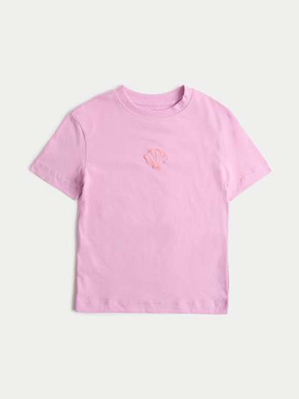 Marks & Spencer
                      Girls Pink Cotton Tshirts