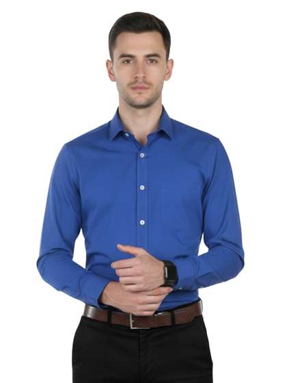 Cottonking Men Pure
                        Cotton Full Sleeves Slim Fit Formal Shirt