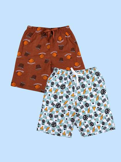 KiddoPanti Boys Printed
                    Shorts