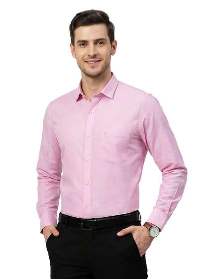 Cottonking Men
                          Pure Cotton Full Sleeves Slim Fit Formal
                          Shirt