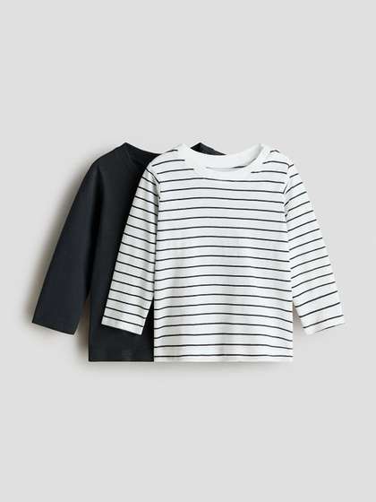 H&M 2-Pack
                    Long-Sleeved Jersey Tops