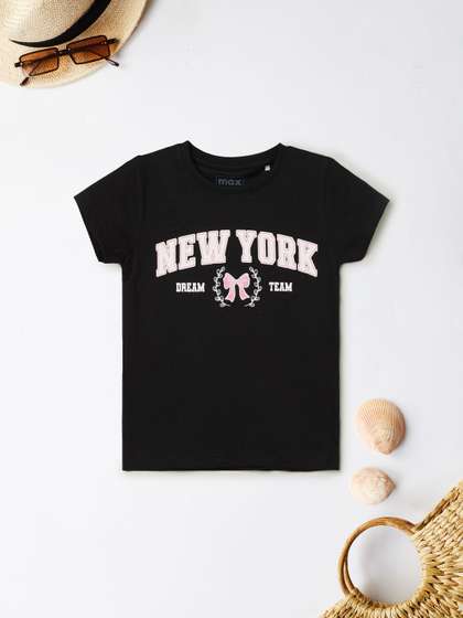 max Girls Printed
                      T-shirt