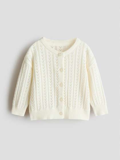 H&M Pattern-Knitted
                    Cotton Cardigan