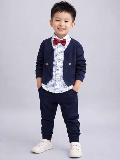 Porpy Boys Jacket
                      Style Shirt With Trousers & Detachable Bow
                      Set