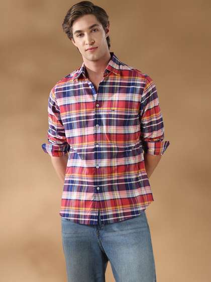 Aldeno Men Tartan
                        Checks Checked Casual Shirt