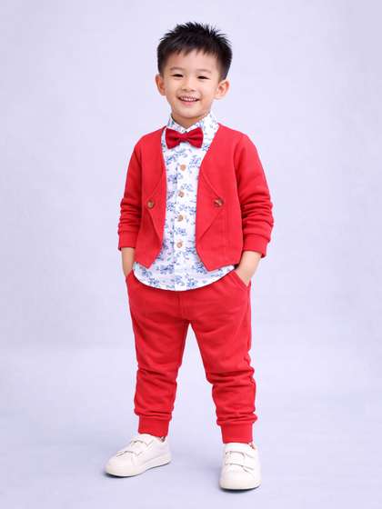 Porpy Boys Printed Shirt
                    with Trousers