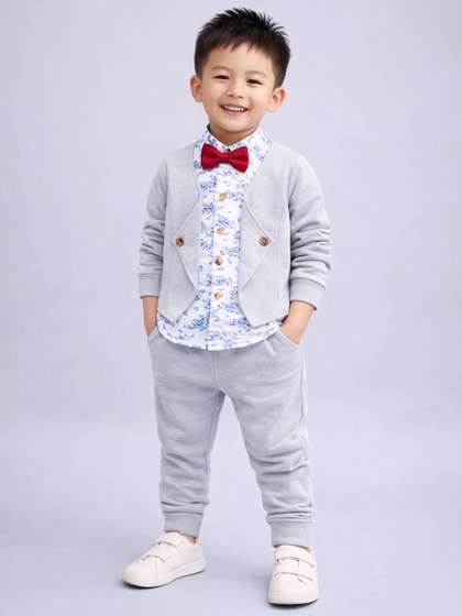 FAVORITE STORE Boys
                    Jacket Style Shirt With Trousers & Detachable
                    Bow Set