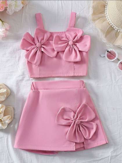YK Girls Top with
                    Shorts