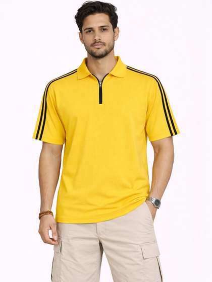 Organic Chics Men's Striped Polo T-shirt