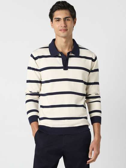 Peter England
                        Casuals Men Striped Pullover