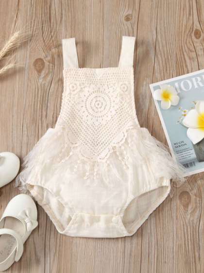 YK Infant Girls
                      Embroidered Square Neck Body Suit