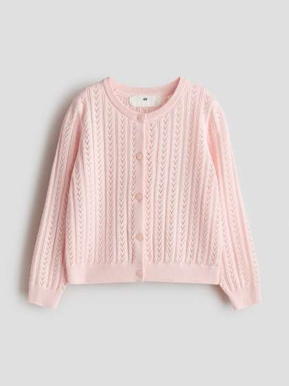 H&M Pointelle-Knit
                    Cotton Cardigan