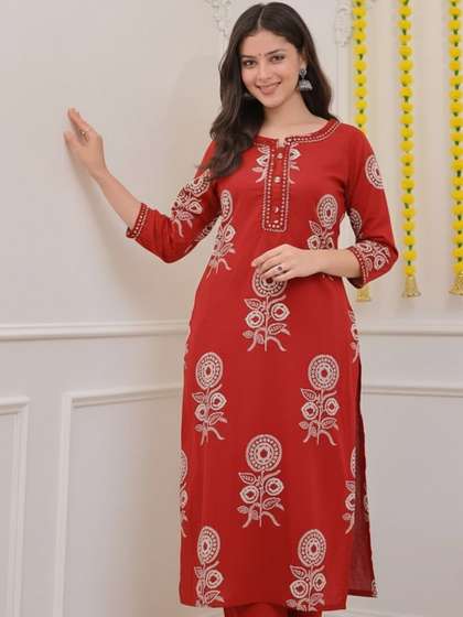 RR SA KURTIS Women
                        Floral Printed Floral Kurta