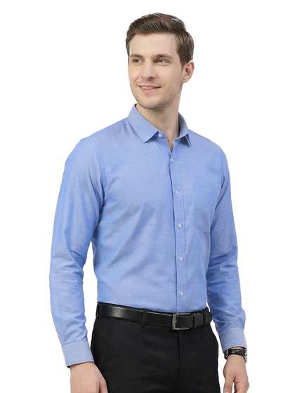 Cottonking Men
                          Pure Cotton Full Sleeves Slim Fit Formal
                          Shirt